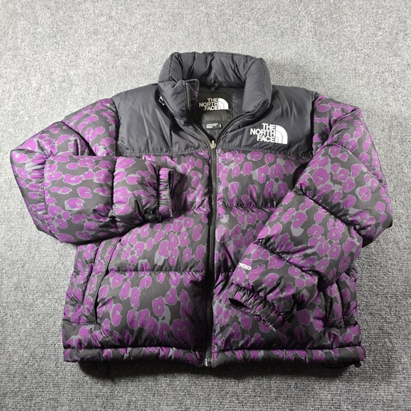 The North Face Jackets & Blazers - The North Face 1996 Retro Nuptse Purple Leopard Print Down Puffer Jacket M